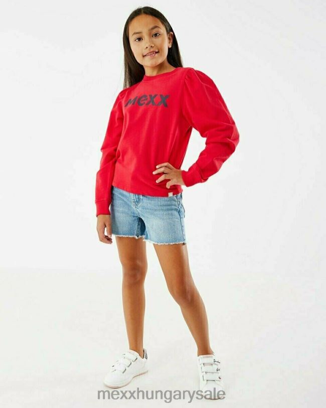 XV8H6852 lányok Mexx tina rövid farmer könnyű fehérítő kék