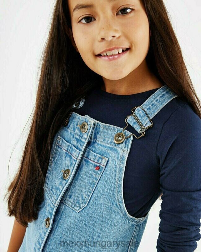 XV8H6862 lányok Mexx dorina farmer ruha világos vintage kék