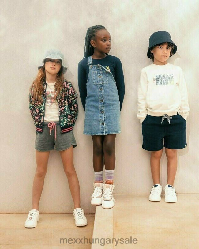 XV8H6862 lányok Mexx dorina farmer ruha világos vintage kék