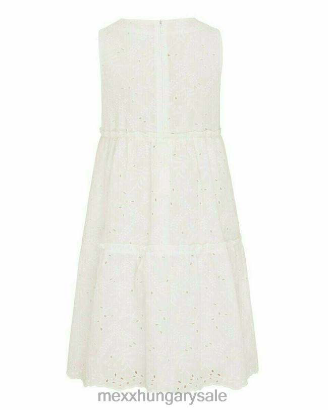 XV8H6863 lányok Mexx törtfehér broiderruha fehér