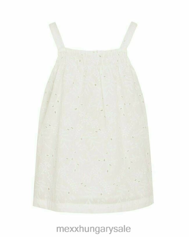 XV8H6864 lányok Mexx broider felső törtfehér fehér