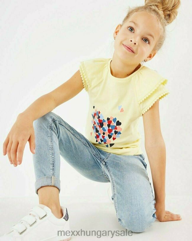 XV8H6867 lányok Mexx artwork póló sárga sárga