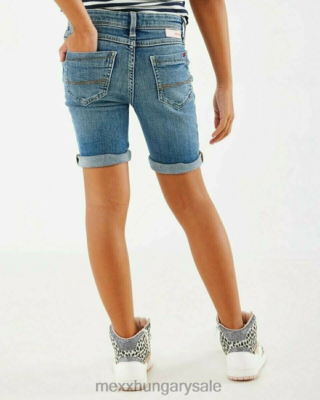 XV8H6870 lányok Mexx juno rövid karcsú lábú farmer vintage kék kék