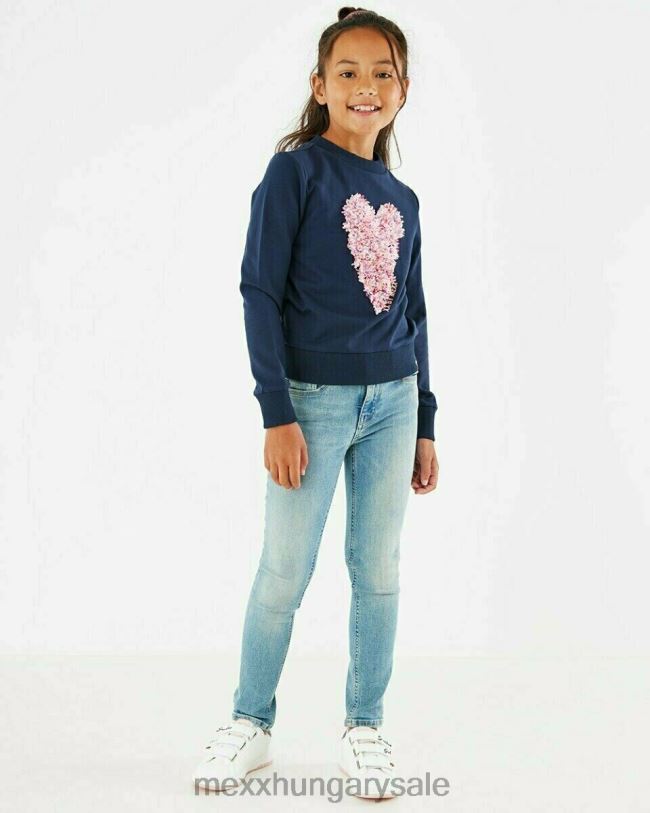 XV8H6871 lányok Mexx juno vékony lábú farmer világos vintage kék