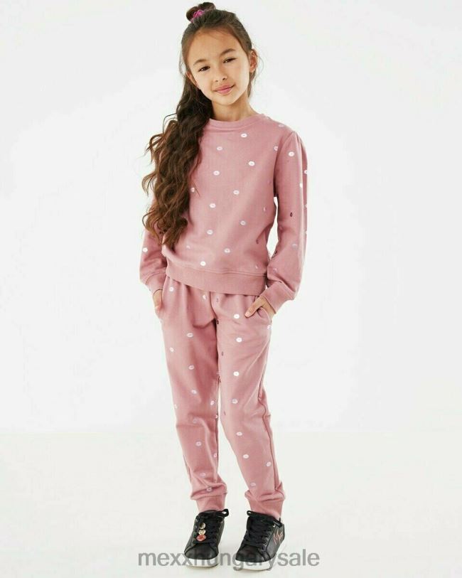 XV8H6873 lányok Mexx pulóver crewneck old rózsaszín