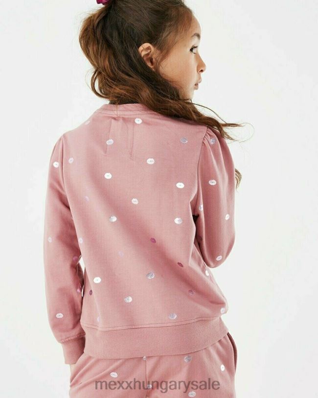 XV8H6873 lányok Mexx pulóver crewneck old rózsaszín