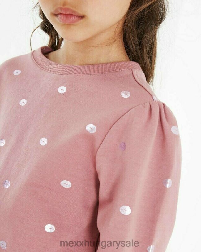 XV8H6873 lányok Mexx pulóver crewneck old rózsaszín