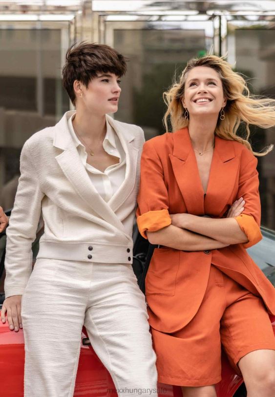 XV8H688 nők Mexx vászonnadrág tégla narancs