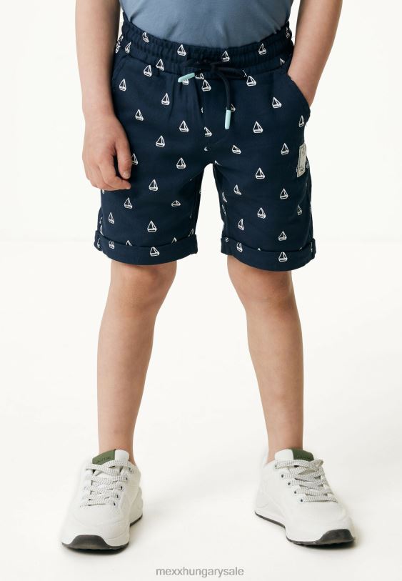XV8H6882 fiúk Mexx chino rövidnadrág feltekerhető mandzsettával sötétkék kék