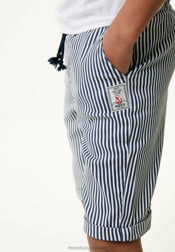 XV8H6883 fiúk Mexx chino rövidnadrág felcsavarható mandzsettával fehér