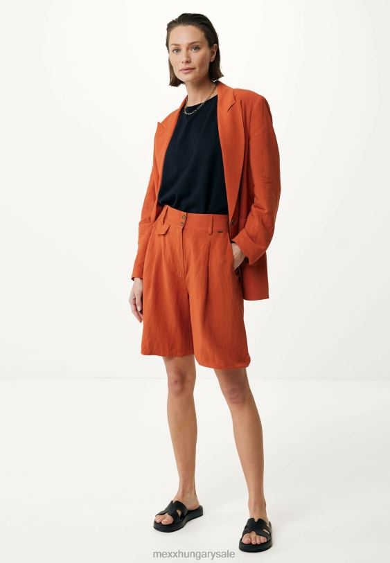 XV8H689 nők Mexx vászon rövidnadrág tégla narancs
