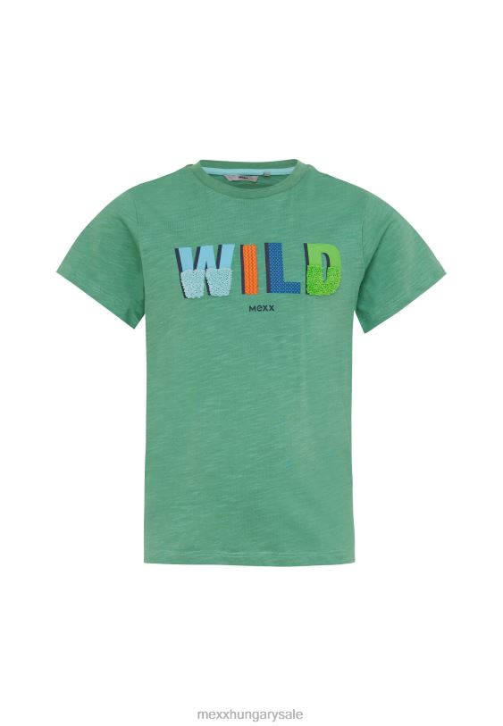 XV8H6891 fiúk Mexx póló artwork rövid ujjú vintage zöld
