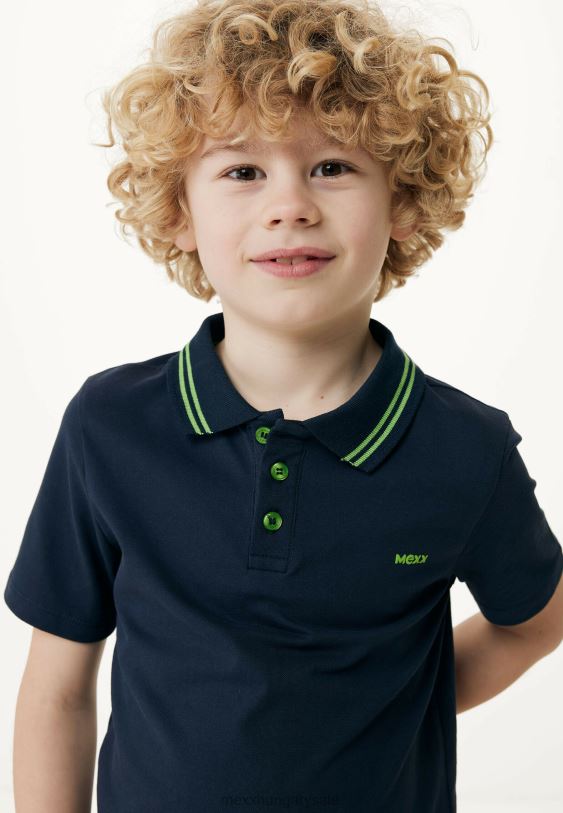 XV8H6896 fiúk Mexx póló billenő haditengerészet kék
