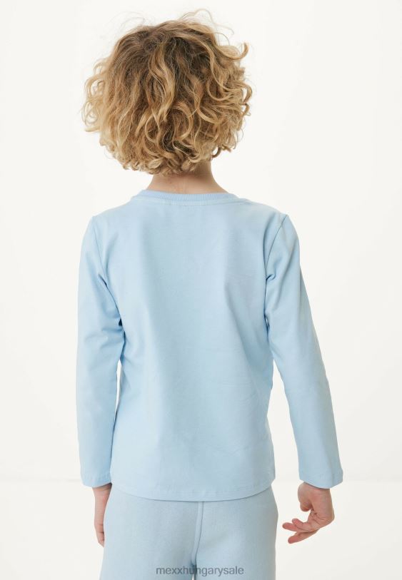 XV8H6898 fiúk Mexx hosszú ujjú póló gumimintás könnyű kék