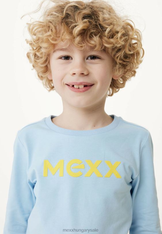 XV8H6898 fiúk Mexx hosszú ujjú póló gumimintás könnyű kék