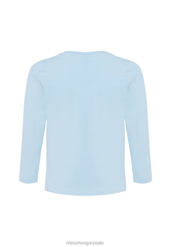 XV8H6898 fiúk Mexx hosszú ujjú póló gumimintás könnyű kék