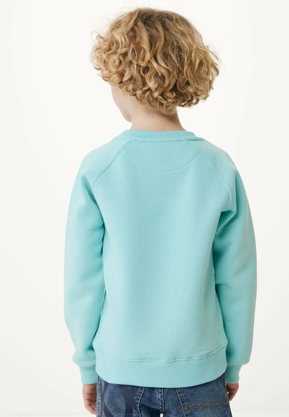 XV8H6899 fiúk Mexx legénységi nyakú pulóver műalkotás kék