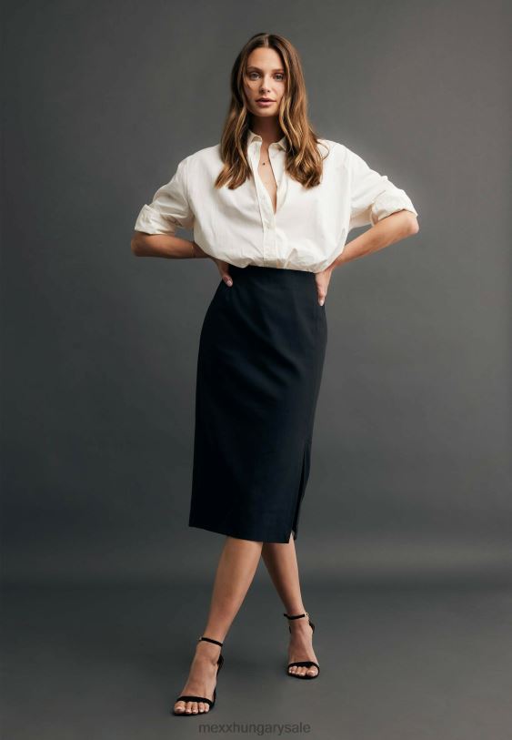 XV8H690 nők Mexx túlméretezett törtfehér blúz pamut