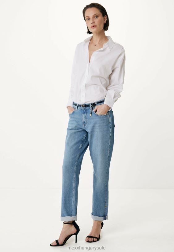 XV8H690 nők Mexx túlméretezett törtfehér blúz pamut