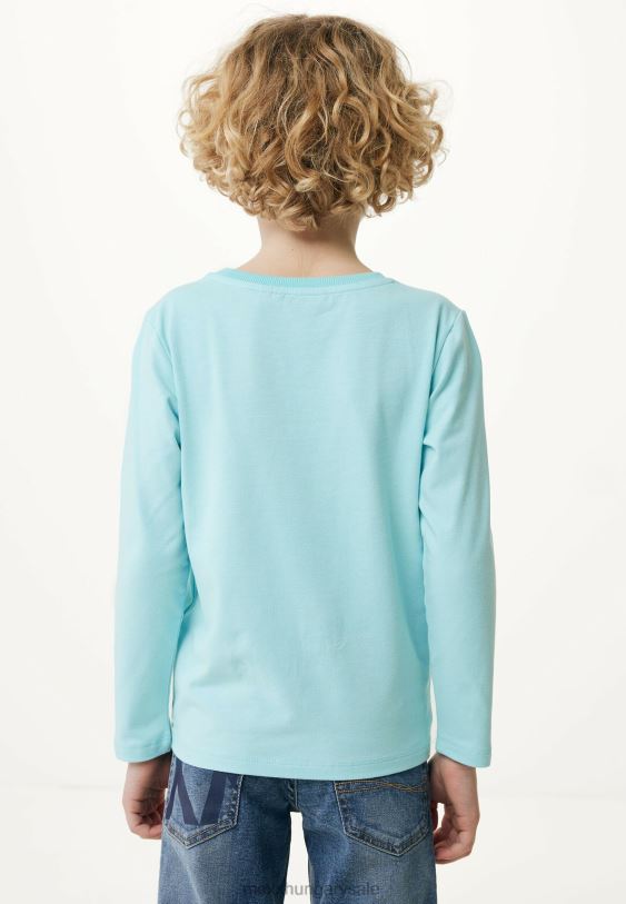 XV8H6903 fiúk Mexx hosszú ujjú póló gumimintás kék