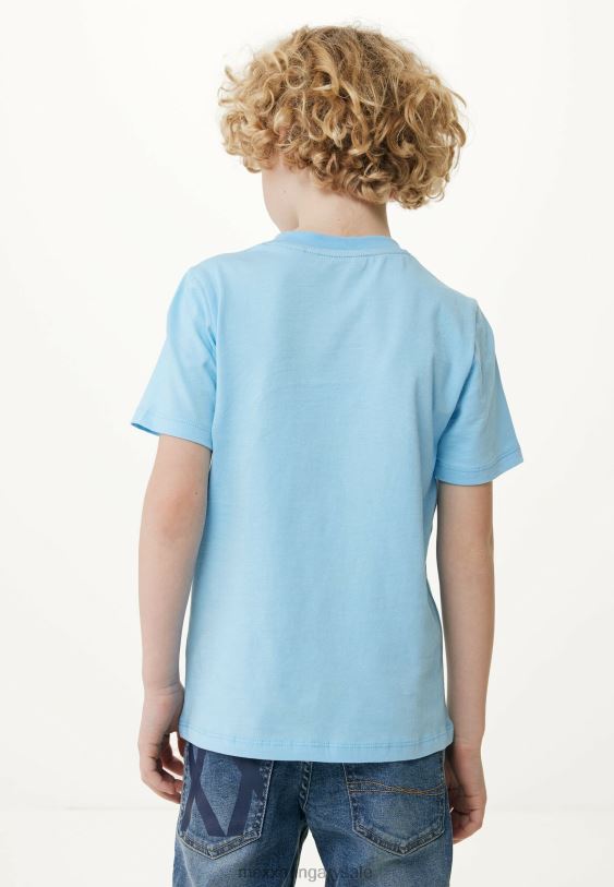 XV8H6904 fiúk Mexx póló artwork rövid ujjú könnyű kék