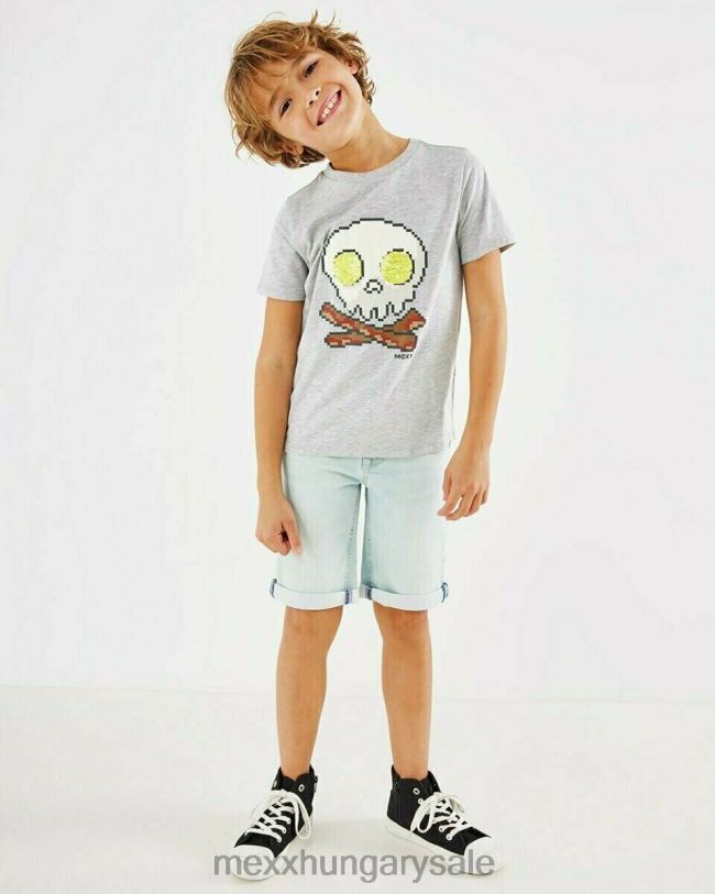 XV8H6911 fiúk Mexx műalkotás póló szürke közelharc szürke