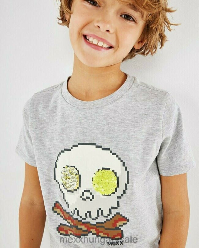 XV8H6911 fiúk Mexx műalkotás póló szürke közelharc szürke