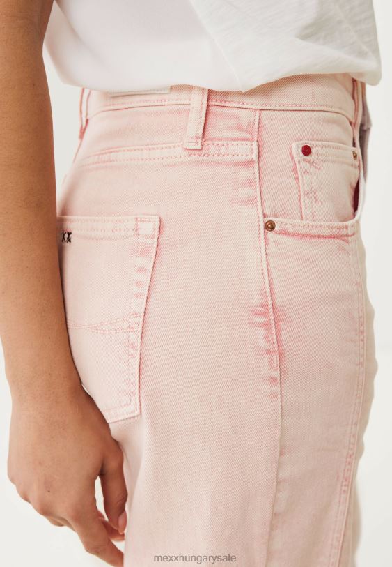 XV8H692 nők Mexx xenia derékközép farmernadrág rózsaszín