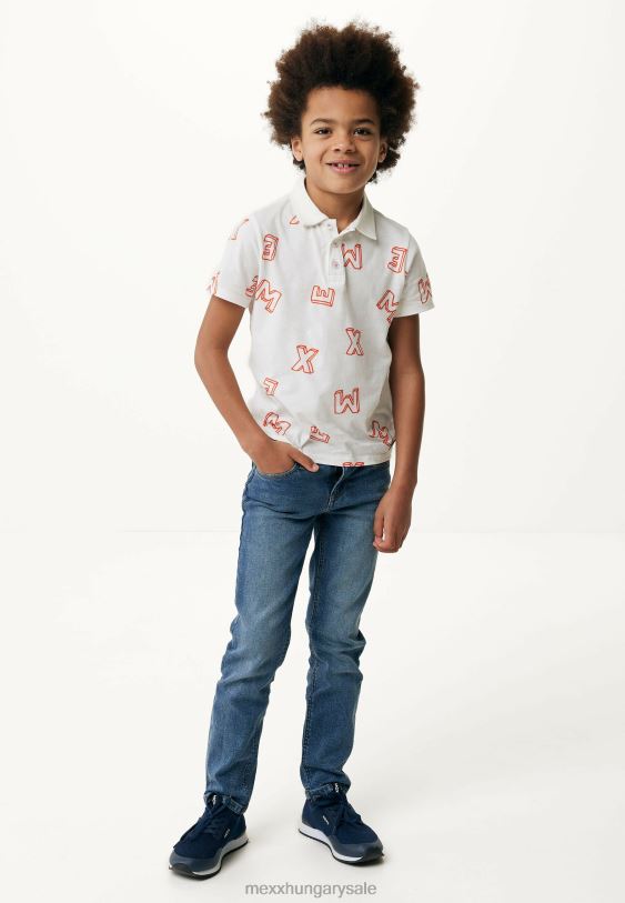 XV8H6927 fiúk Mexx rendes derék egyenes szárú farmer vintage kék