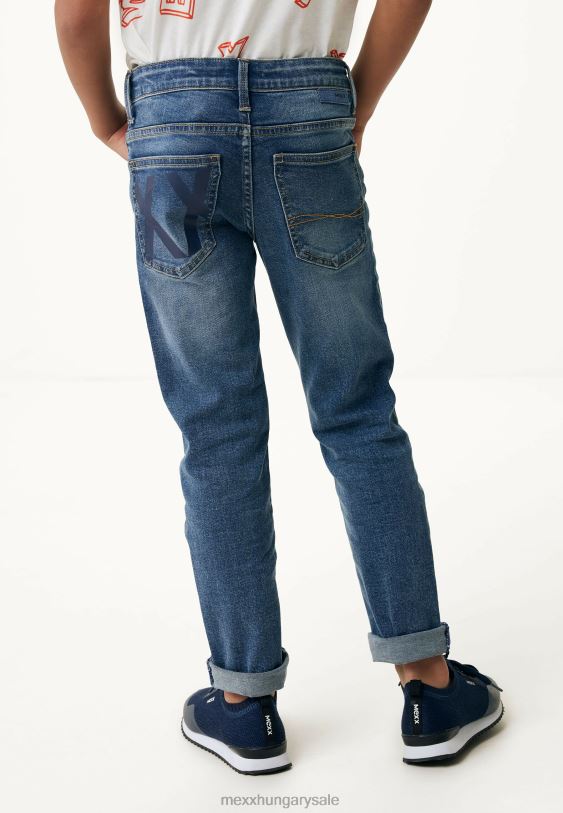 XV8H6927 fiúk Mexx rendes derék egyenes szárú farmer vintage kék