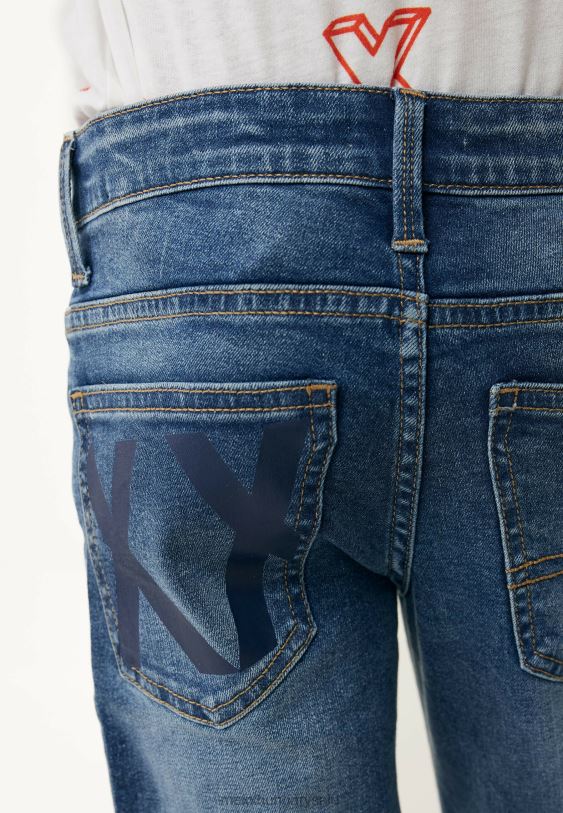 XV8H6927 fiúk Mexx rendes derék egyenes szárú farmer vintage kék