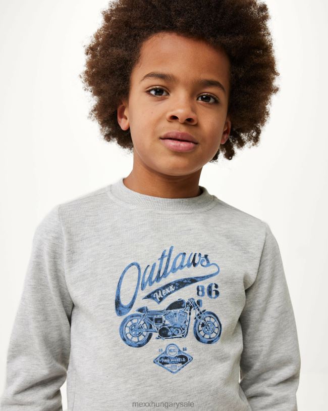 XV8H6929 fiúk Mexx crewneck artwork pulóver közelharci szürke