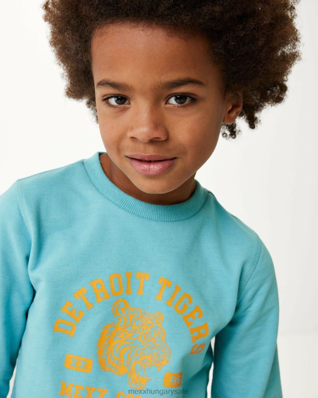 XV8H6930 fiúk Mexx crewneck artwork pulóver óceán kék
