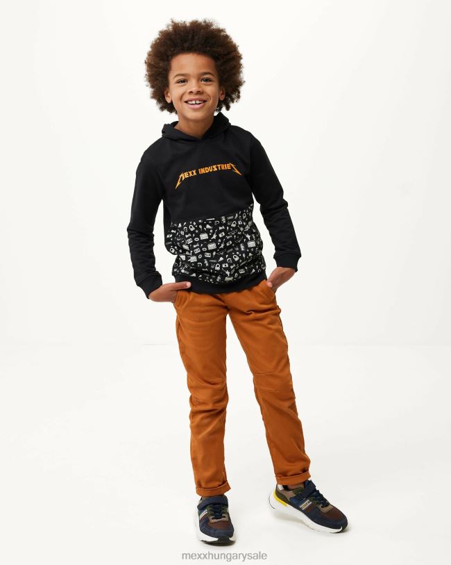XV8H6934 fiúk Mexx egyenes szárú nadrág barna