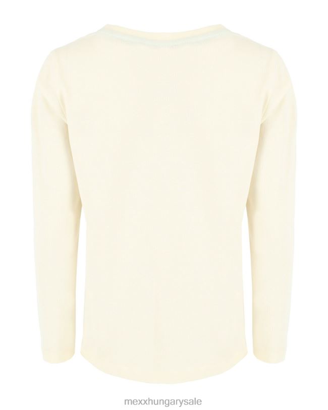 XV8H6939 fiúk Mexx hosszú ujjú műalkotás póló le fehér