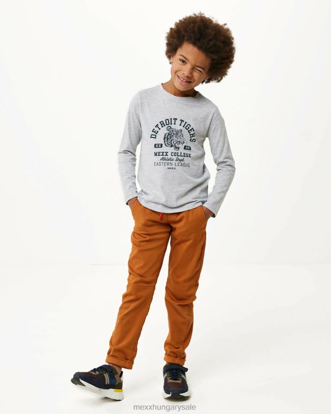 XV8H6940 fiúk Mexx hosszú ujjú műalkotás póló közelharci szürke