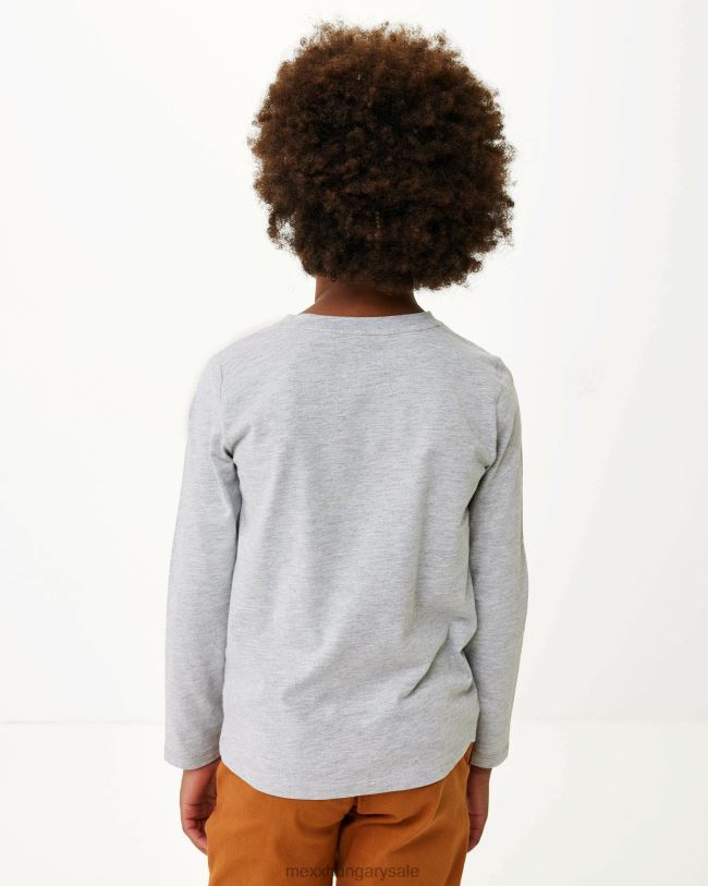 XV8H6940 fiúk Mexx hosszú ujjú műalkotás póló közelharci szürke