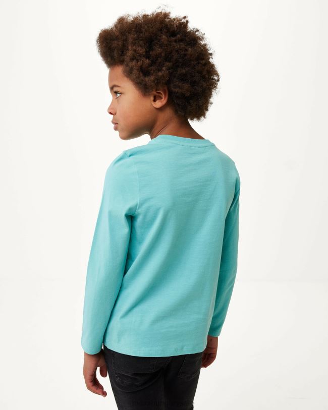 XV8H6941 fiúk Mexx hosszú ujjú műalkotás póló óceán kék