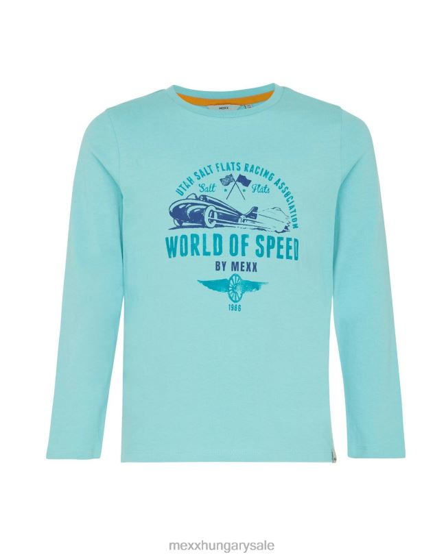 XV8H6941 fiúk Mexx hosszú ujjú műalkotás póló óceán kék