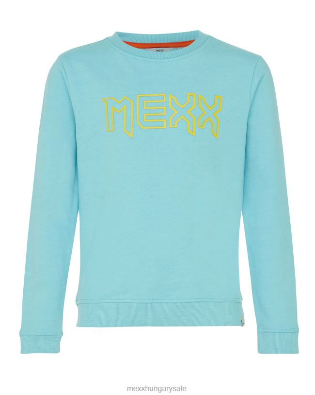 XV8H6953 fiúk Mexx crewneck logó szállító óceán kék