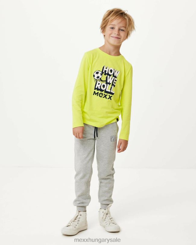 XV8H6956 fiúk Mexx póló műalkotás neon sárga