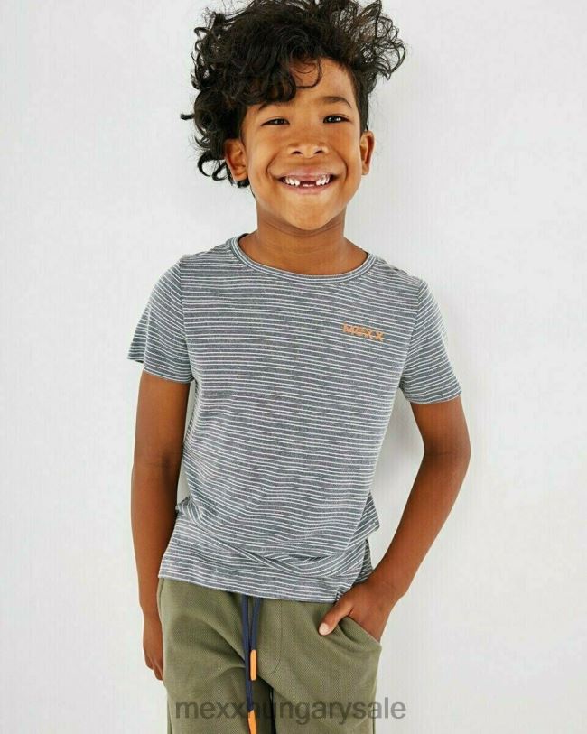 XV8H6964 fiúk Mexx csíkos póló sötétkék kék