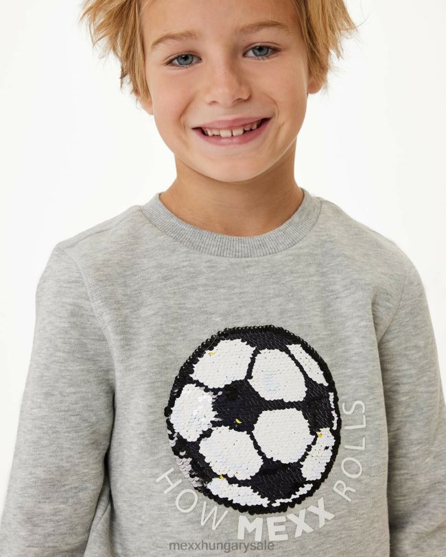 XV8H6965 fiúk Mexx kétirányú sequince crewneck közelharc szürke