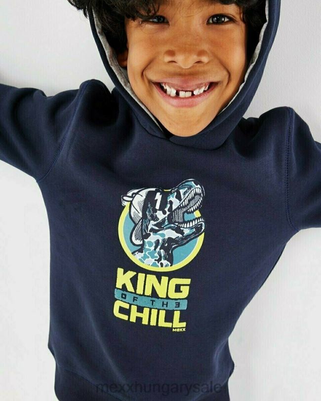 XV8H6968 fiúk Mexx kapucnis pulóver sötétkék kék