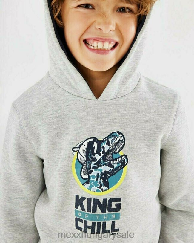 XV8H6969 fiúk Mexx kapucnis pulóver szürke közelharc szürke