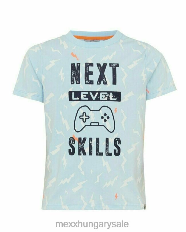XV8H6970 fiúk Mexx nyomott póló világoskék kék