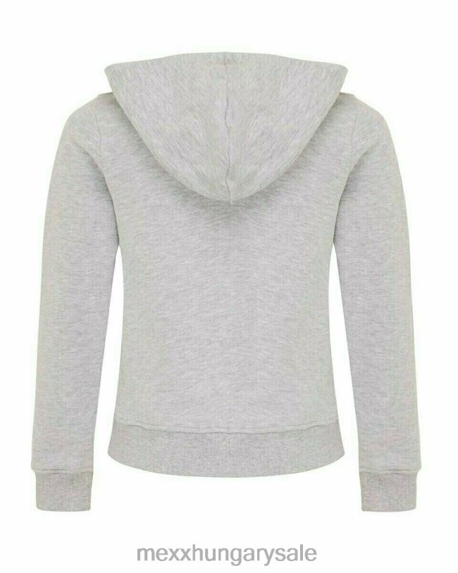 XV8H6972 fiúk Mexx flitterekkel kapucnis pulóver szürke közelharci szürke