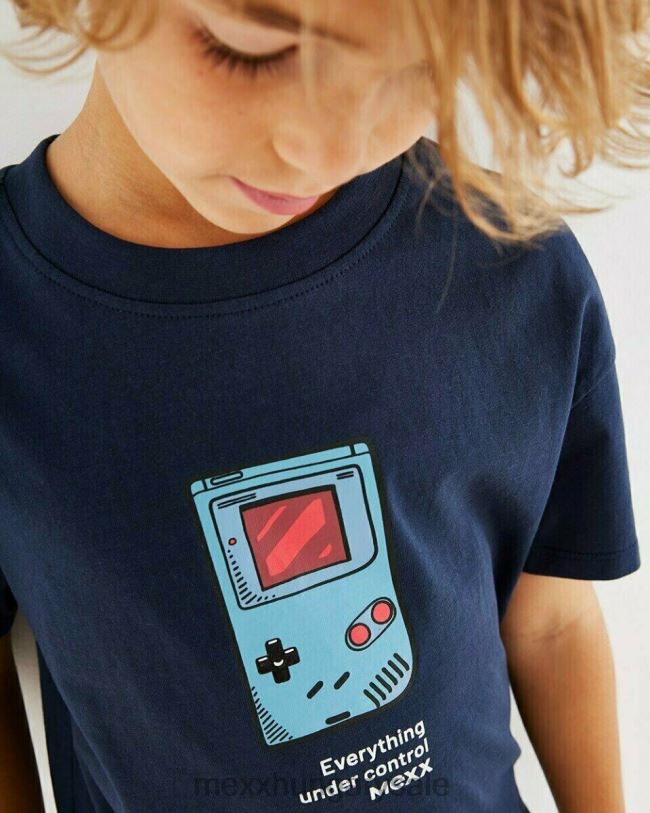 XV8H6973 fiúk Mexx műalkotás póló sötétkék kék