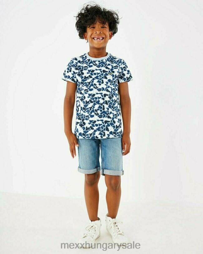 XV8H6982 fiúk Mexx jess rövid egyenes szabású farmer vintage használt kék