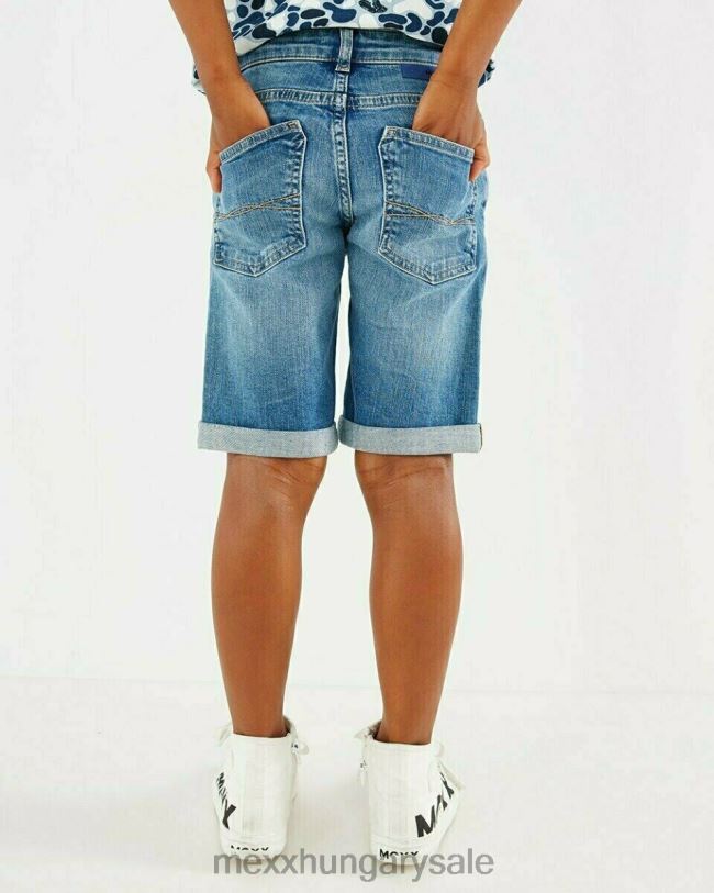 XV8H6982 fiúk Mexx jess rövid egyenes szabású farmer vintage használt kék